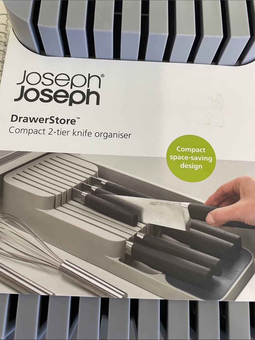 Joseph Joseph DrawerStore 2-Tier Knife Organizer - Gray